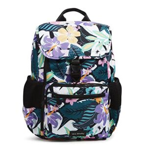 vera bradley recycled lighten up reactive daytripper commuter backpack, island floral
