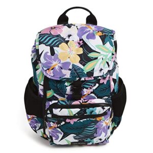 Vera Bradley Recycled Lighten Up Reactive Daytripper Commuter Backpack, Island Floral
