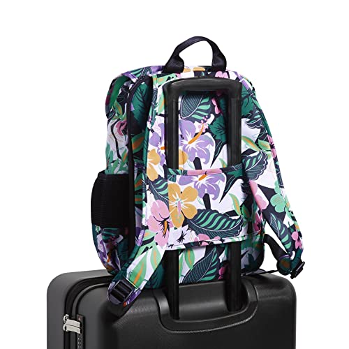 Vera Bradley Recycled Lighten Up Reactive Daytripper Commuter Backpack, Island Floral