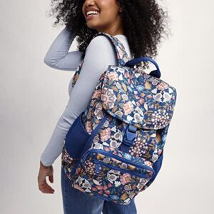 Vera Bradley Recycled Lighten Up Reactive Daytripper Commuter Backpack, Island Floral