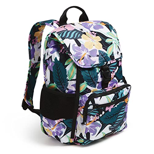 Vera Bradley Recycled Lighten Up Reactive Daytripper Commuter Backpack, Island Floral