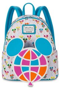 loungefly – disney – mickey mouse theme park balloons – fashion mini backpack,white