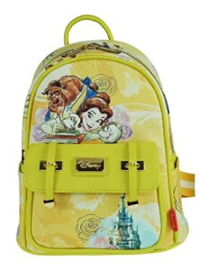 kbnl beauty and the beast 11 inch vegan leather mini backpack – a21951, multicolor, medium