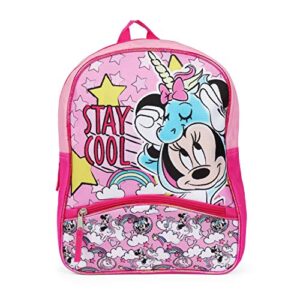 disney minnie mouse unicorn pink toddler girls backpack, 12 inch