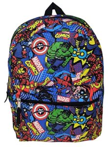 marvel avengers 16″ backpack aop hulk captain america iron man spider-man thor