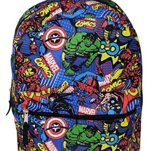 Marvel Avengers 16" Backpack AOP Hulk Captain America Iron Man Spider-Man Thor