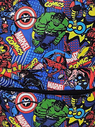 Marvel Avengers 16" Backpack AOP Hulk Captain America Iron Man Spider-Man Thor