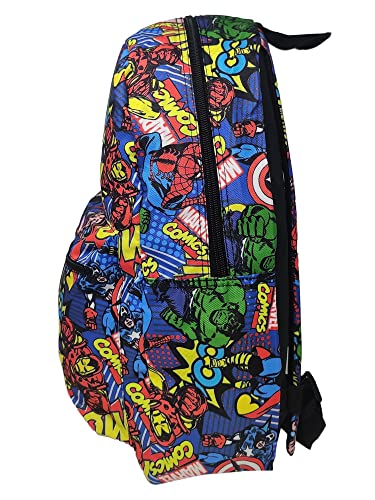 Marvel Avengers 16" Backpack AOP Hulk Captain America Iron Man Spider-Man Thor