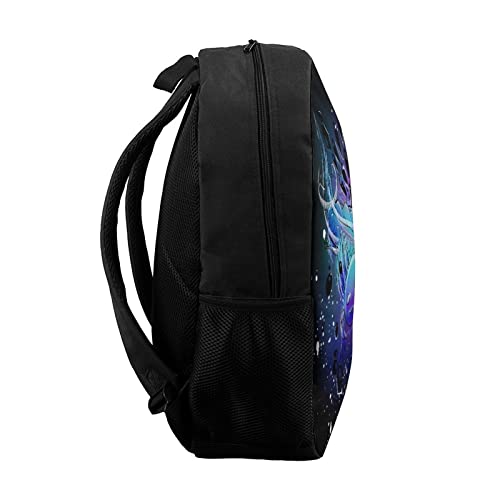 Axolotl Backpack, Waterproof Bookbag for Boys Girls Back to School 17 Inch