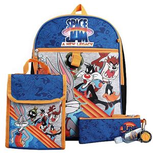 space jam 5pc backpack and lunchbag set