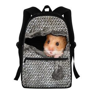 belidome adorable hamster school student backpack for girls boys school book bags daypack lightweight durable