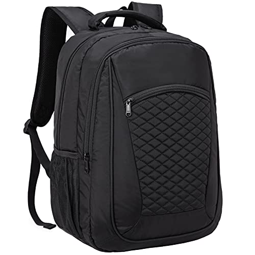 HawLander Black Backpack for School or Business Work, with Padded Laptop Compartment, Small, 25L