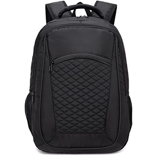 HawLander Black Backpack for School or Business Work, with Padded Laptop Compartment, Small, 25L