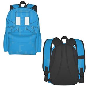 ZOSENY Kids Backpack for Boys Girls,Cute Travel Girls Backpack(17-inch), Light Blue Laptop Backpacks for Women Men.