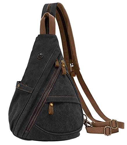 Egoelife Sling Bag Small Crossbody Backpack Casual Daypack School Satchel for Men Women