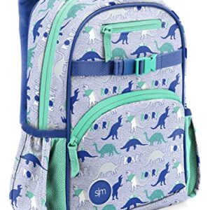 Simple Modern Toddler Mini Backpack for Kids Boys Girls | Preschool Small Backpack | Fletcher Collection | Toddler - Mini (14" tall) | Dinosaur Roar