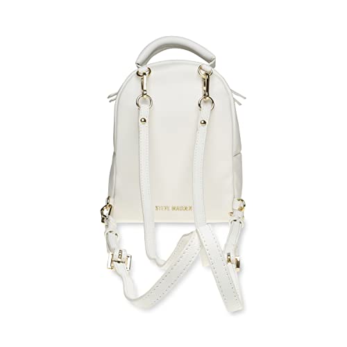 Steve Madden Women's Jake Mini Backpack, White, One Size