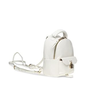 Steve Madden Women's Jake Mini Backpack, White, One Size