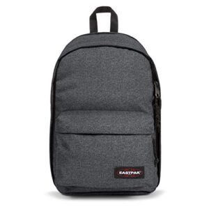 eastpak back to work backpack – bag for school, laptop, travel, work, or bookbag – black denim