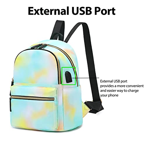 Mini Backpack Purse For Girls,Womens Small Travel Backpack Teens Little Casual Bag (Green)