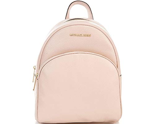 Michael Kors Abbey Medium Pebbled Leather Backpack - Soft Pink