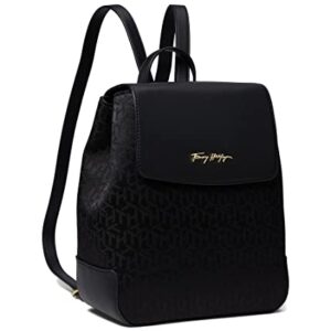 Tommy Hilfiger Sutton Flap Backpack Jacquard Black Tonal/Black One Size