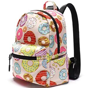 deerling cut mini backpack for girls lightweight kids back pack for children and adult ideal for school travel (donut)