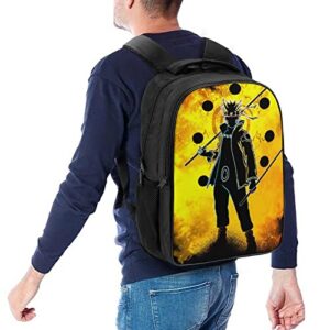 SCGOLD Anime Boys Girls Backpacks, Cartoon Animal Laptop Bags Daypack 3D Printed Lightweight Durable Backpack Schoolbag for Back to School Teens Elementary Middle Bookbag, Soul Yellow, One Size