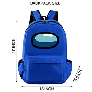 JR rutien Backpack School Bag For Boys Girls Outdoor Work Travel Sports Waterproof Laptop Bag Women Men Backpack 17 Inch (Royal Blue)