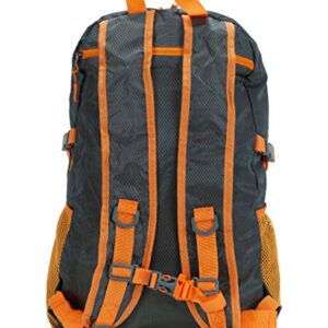 Rockland Packable Stowaway Backpack, Charcoal, Large