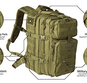 Exos Bravo Tactical Assault Backpack Rucksack (Olive Drab)