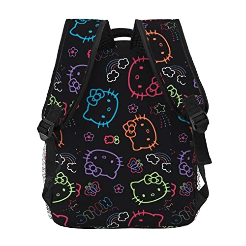 BAMARO Cartoon Anime Cat Backpack for Girls Women Lightweight Fashion High Capacity School Bookbag