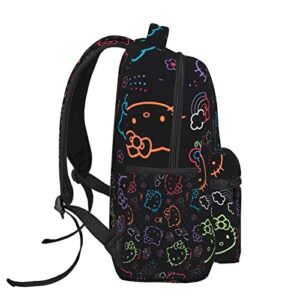 BAMARO Cartoon Anime Cat Backpack for Girls Women Lightweight Fashion High Capacity School Bookbag