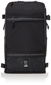 chrome industries niko camera backpack 3.0 – 15 inch laptop bag, all black, 25 liter
