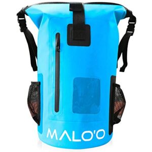 malo’o waterproof heavy duty backpack – 30l – roll-top dry bag – beach bag – backpacking bag – fishing bag-kayaking bag