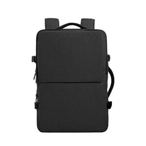 cai unisex college bag, large travel laptop backpack 15 inch 17 inch computer water resistant rucksack (17, black)