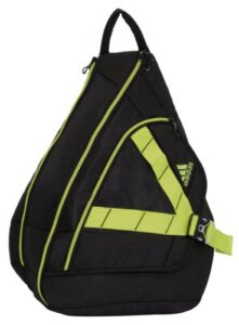 adidas unisex adult wright backpack sling, black/lab lime, one size