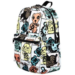 Animal Crossing Online Video Game Tile Print Sublimated Laptop Backpack