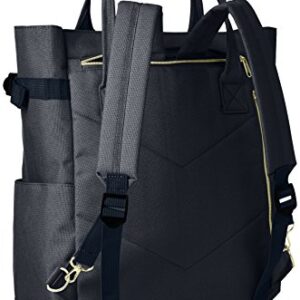 anello(アネロ) Women Regular 2-Way Tote Backpack, NVY