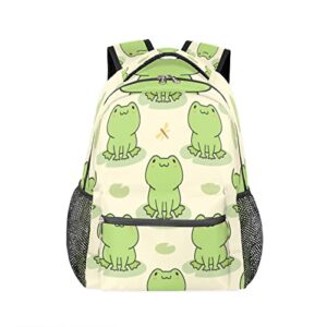 cute frog backpack school bookbag for kids boys girl, animal gragonfly backpacks book bag travel hiking camping daypack