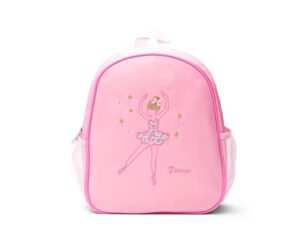 global fba inc girls dance backpack toddler 3-8 years pink