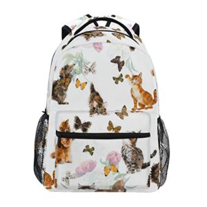 nander backpack travel lovely cat flower butterfly school bookbags college bag for womens mens boys girls