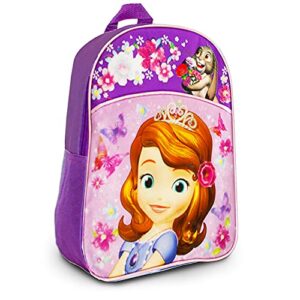 disney sofia the first preschool backpack toddler (11″) travel set with coloring book and stickers