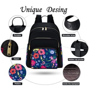 SVRVGV Nylon Backpacks for Women Casual Fashion Backpacks Purse Travel Rucksack Daypack for Girl Student