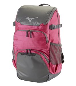 mizuno organizer og5 backpack, shocking pink-grey