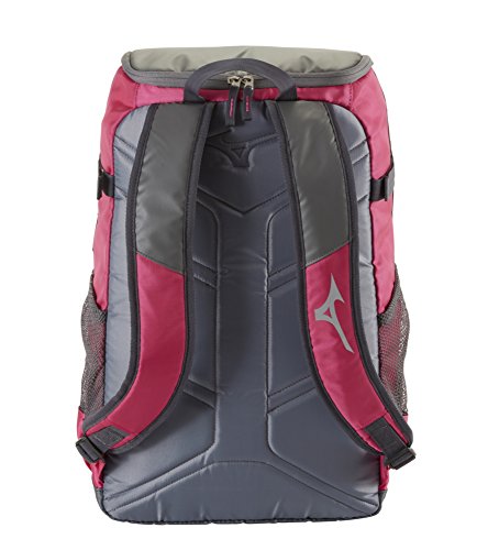 Mizuno Organizer OG5 Backpack, Shocking Pink-Grey