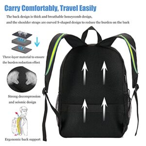 Travel Laptop Backpack for Men Waterproof College School Backpacks for Teen Girls with USB Charging Port Work Business Fits 15.6 Inch Notebooks Computer Bag Anti Theft Bagpacks for Women-Black