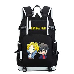 cosabz anime banana fish backpack shoulder bag laptop bag cosplay travel rucksack bag 2 (4)
