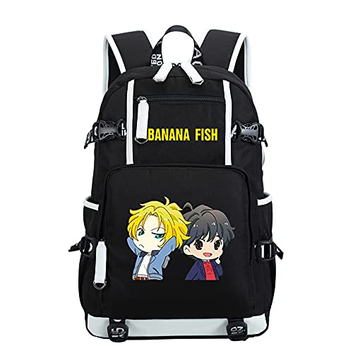 COSABZ Anime Banana Fish Backpack Shoulder Bag Laptop Bag Cosplay Travel Rucksack Bag 2 (4)