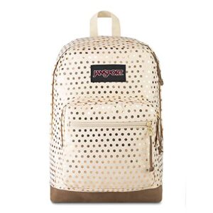 jansport right pack expressions backpack – gold polka dot